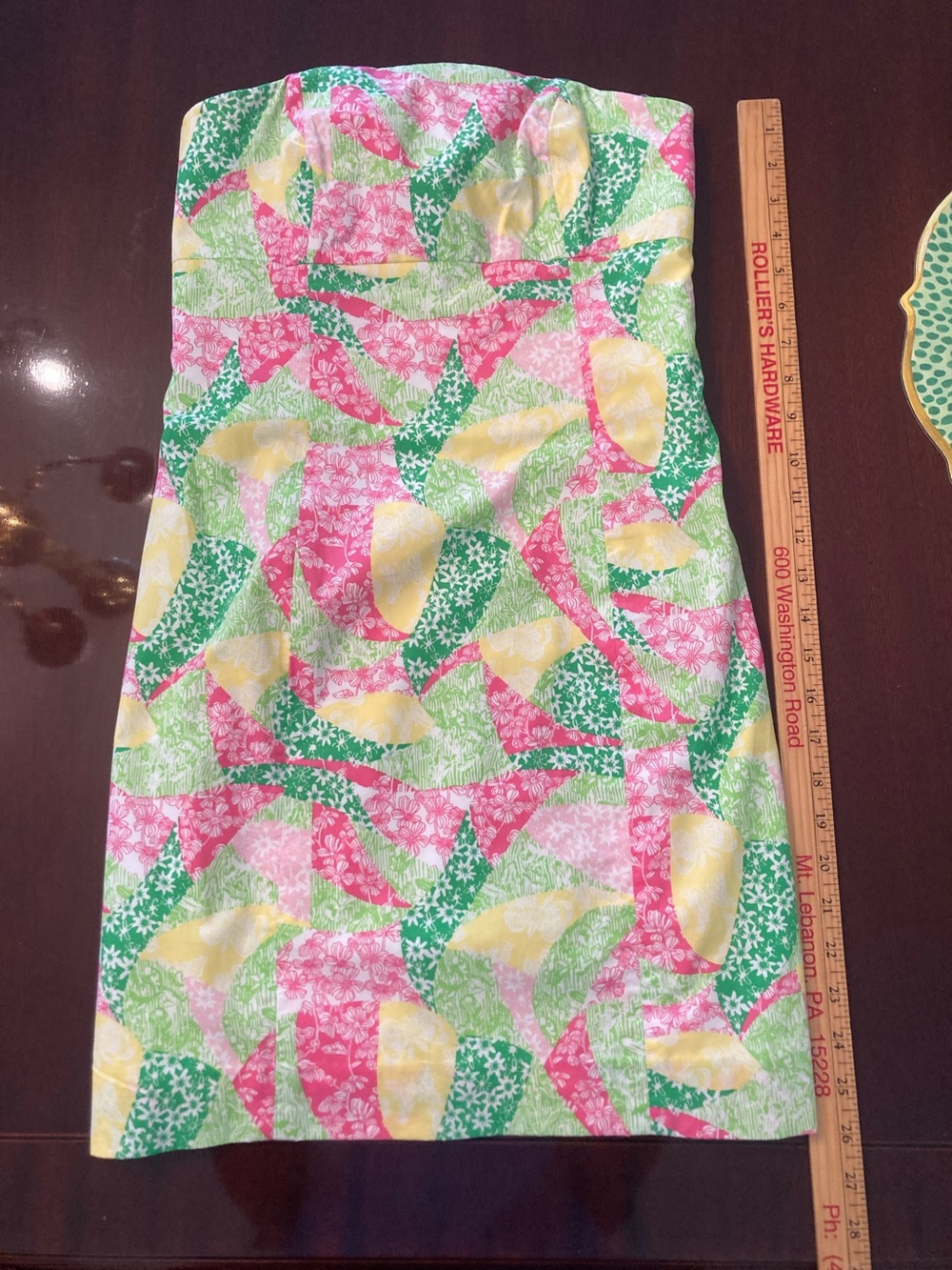 Lilly Pulitzer Strapless Bright Floral Print Dress